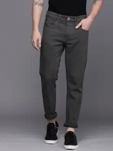 WROGN Men Charcoal Grey Slim Fit Stretchable Jeans