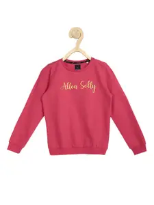Allen Solly Junior Girls Red Printed Sweatshirt