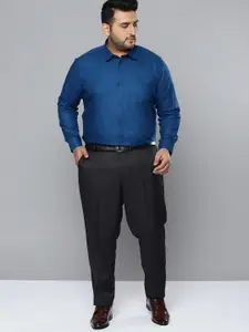 DENNISON Men Blue Smart Slim Fit Opaque Formal Shirt