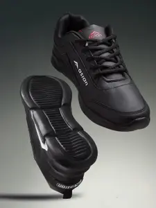 ASIAN Men Black Running Non-Marking Shoes
