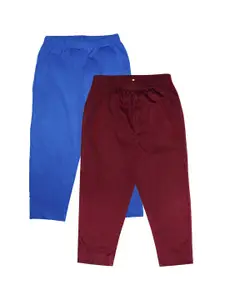 KiddoPanti Boys Pack of 2 Solid Pyjama Pants With Single Pocket