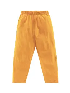 KiddoPanti Boys Mustard Solid Pyjama Pant With Single Pocket