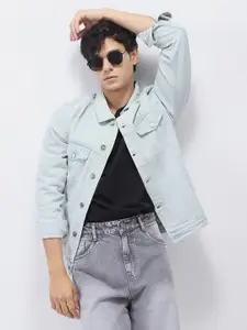 Urbano Fashion Men Washed Regular Fit Denim Jacket