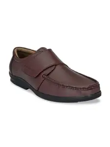 Eego Italy Men Brown Solid Formal Slip-Ons