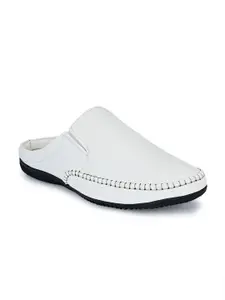 Eego Italy Men White Ethnic Shoe-Style Sandals