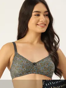 DressBerry Pack of 2 Printed T-shirt Bras