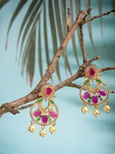 Saraf RS Jewellery Multicoloured Contemporary Drop Earrings