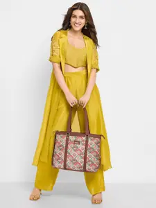 ZOUK Women Multicoloured Ethnic Motifs Printed Laptop Bag