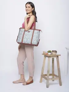 ZOUK Women Blue Floral Printed Laptop Bag