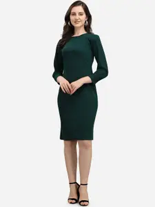 PURVAJA Women Green Bodycon Dress