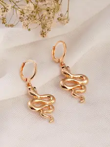 TOKYO TALKIES X rubans FASHION ACCESSORIES Gold-Toned Contemporary Drop Earrings