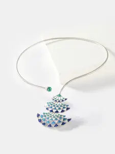 SHAYA Silver Enamelled Necklace