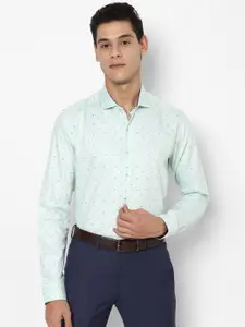 SIMON CARTER LONDON Men Blue Slim Fit Opaque Printed Pure Cotton Formal Shirt