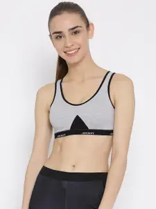 Jockey Wirefree Non Padded Combed Cotton Stretch Full Coverage Slip-On Active Bra-1376