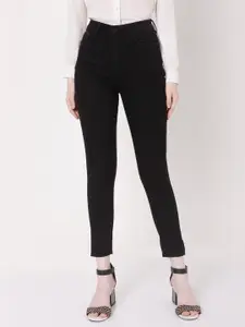 Vero Moda Women Black Skinny Fit High-Rise Stretchable Jeans