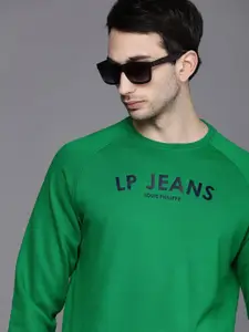 Louis Philippe Jeans Men Green Pullover Sweatshirt