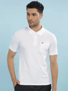Force NXT Men Solid Polo Collar Super Combed Cotton T-Shirt