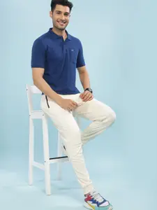 Force NXT Men Solid Polo Collar Super Combed Cotton T-shirt