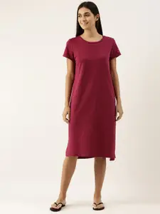 Enamor Essential Pure Cotton Terry Comfy Lounge Dress