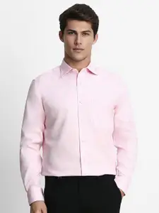 Louis Philippe Permapress Men Pink Formal Shirt