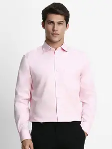 Louis Philippe Permapress Men Pink Wrinkle Free Formal Shirt