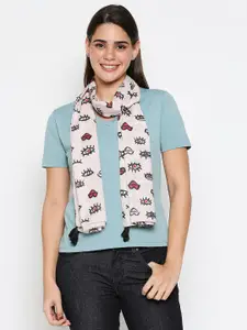 20Dresses Women Multicoloured & Black Printed Scarf