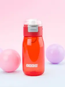 ZOKU Kids Red Solid Flip Gulp Bottle