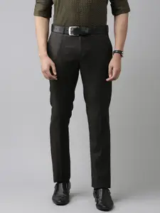 Arrow Men Autoflex Self Design Tailored Fit Formal Trousers