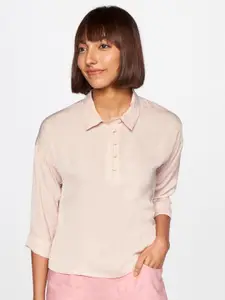 AND Women Pink Solid Top