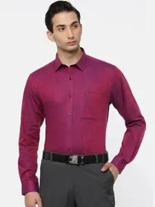 Ramraj Men Pink Slim Fit Opaque Formal Shirt