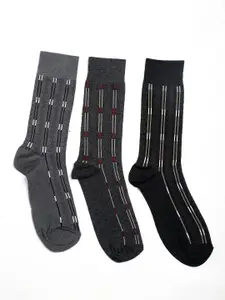 Alvaro Castagnino Men Pack Of 3 Assorted Above Ankle-Length Socks