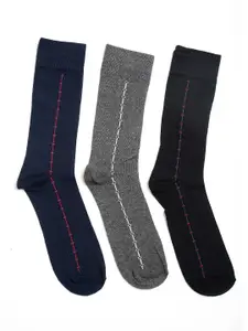 Alvaro Castagnino Men Pack Of 3 Assorted Calf-Length Socks