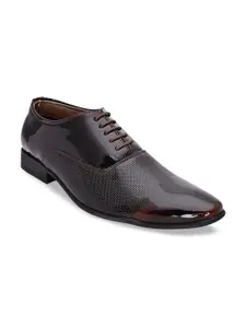 San Frissco Men Brown Solid Formal Derbys