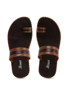 Paragon Men Brown Tan Slip-on Comfort Sandals