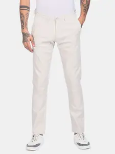 U.S. Polo Assn. U S Polo Assn Men Multicoloured Printed Slim Fit Trousers