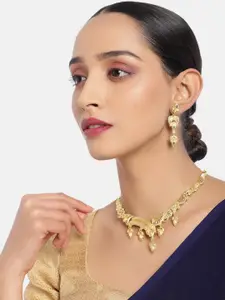 ASMITTA JEWELLERY One Gram Gold Plated Necklace Set