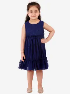 KidsDew Girls Blue Tiered Net Dress