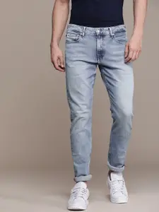 Calvin Klein Jeans Men Blue Slim Fit Heavy Fade Stretchable Jeans
