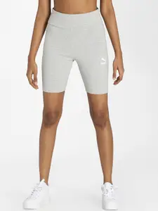 Puma Women Grey Sports Shorts