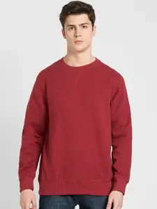 Jockey Men Red Pullover Sweatshirt