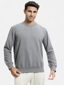 Jockey Men Grey Pullover Sweatshirt