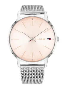Tommy Hilfiger Women Rose Gold-Toned Dial & Silver Toned Straps Analogue Watch TH1782244