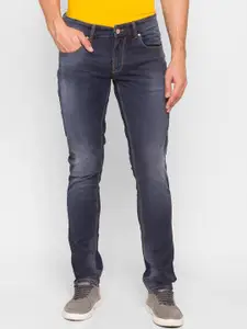 SPYKAR Men Grey Skinny Fit Low-Rise Light Fade Jeans