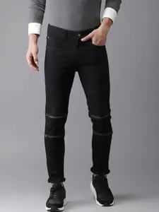 Campus Sutra Men Black Slim Fit Stretchable Jeans