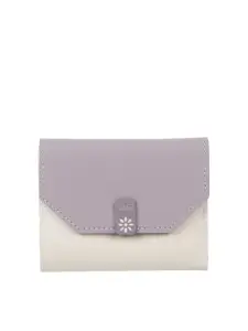 WALKWAY by Metro Women Colourblocked Three-Fold Wallet