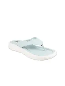 Carlton London sports Women Blue Solid Flip Flops