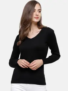 98 Degree North Women Black Sweater