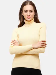 98 Degree North Women Yellow Pullover