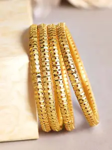 Rubans Set Of 4 24K Gold-Plated Handcrafted Bangles