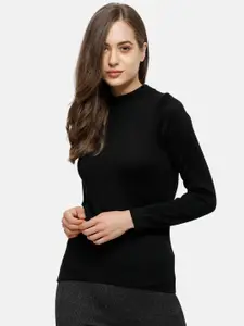 98 Degree North Women Black Pullover